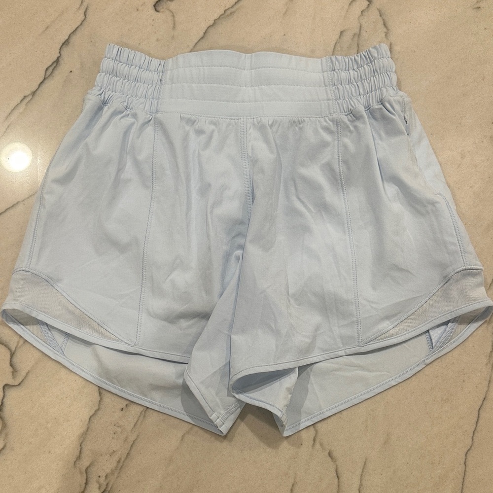 Light Blue Women's LuLuLemon Hotty Hot Shorts